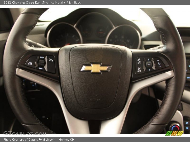 Silver Ice Metallic / Jet Black 2012 Chevrolet Cruze Eco