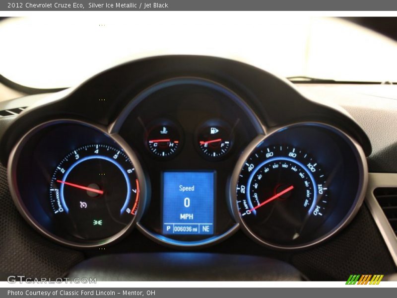 Silver Ice Metallic / Jet Black 2012 Chevrolet Cruze Eco