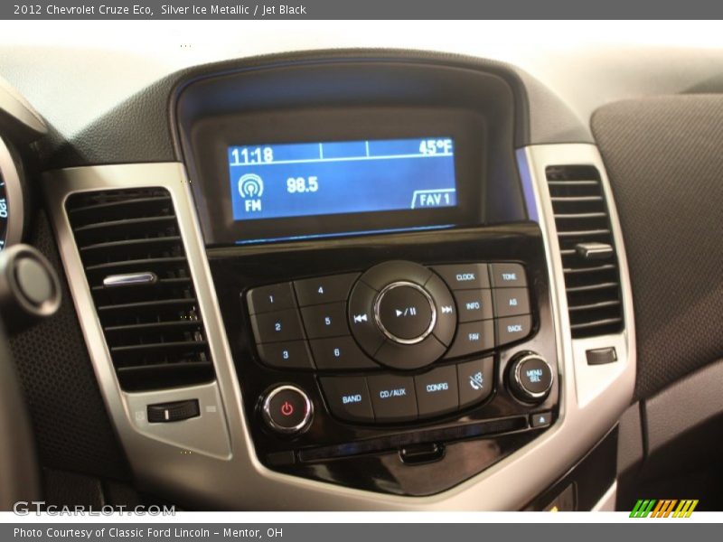 Silver Ice Metallic / Jet Black 2012 Chevrolet Cruze Eco