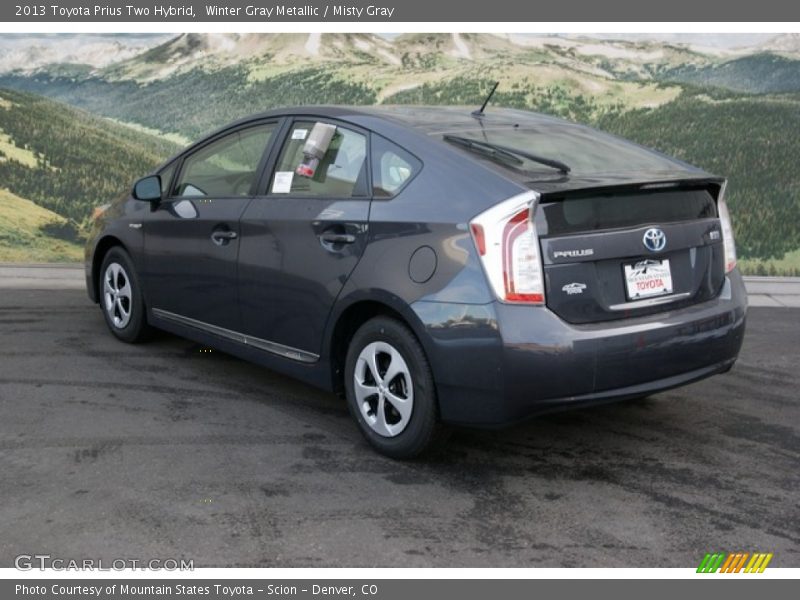 Winter Gray Metallic / Misty Gray 2013 Toyota Prius Two Hybrid