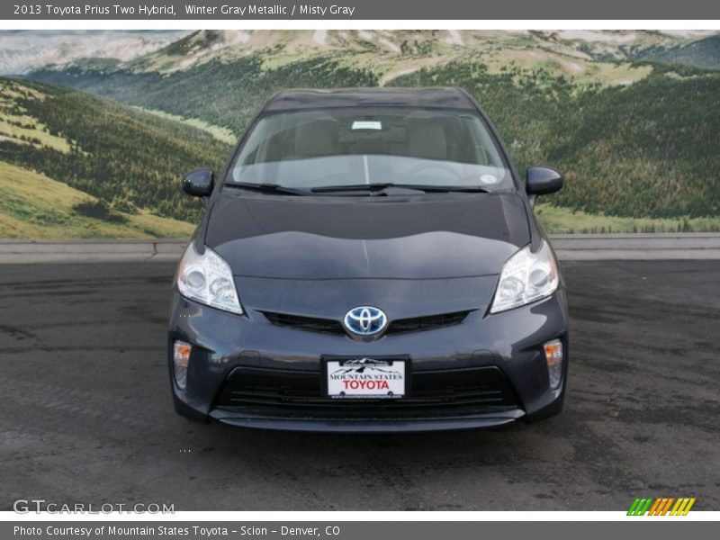 Winter Gray Metallic / Misty Gray 2013 Toyota Prius Two Hybrid