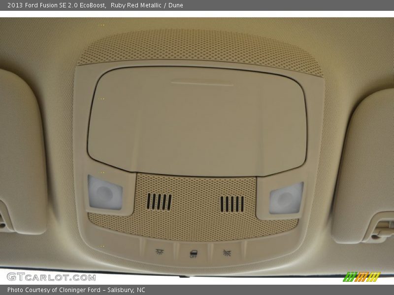 Ruby Red Metallic / Dune 2013 Ford Fusion SE 2.0 EcoBoost