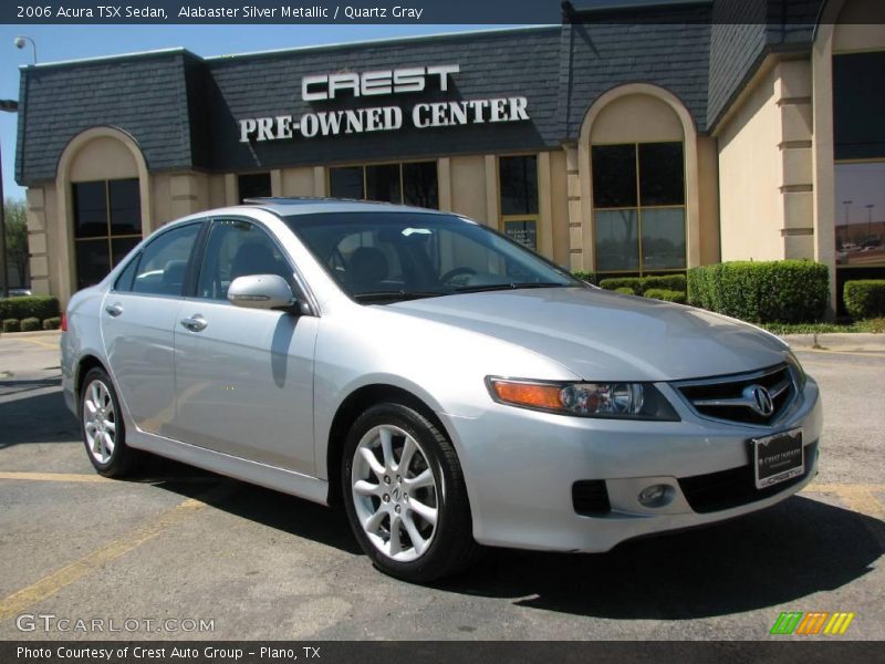 Alabaster Silver Metallic / Quartz Gray 2006 Acura TSX Sedan