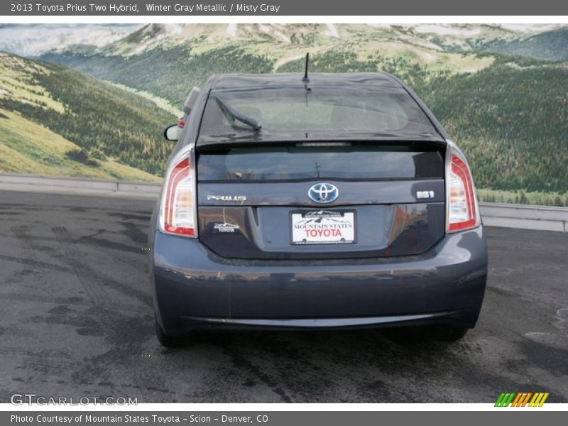 Winter Gray Metallic / Misty Gray 2013 Toyota Prius Two Hybrid