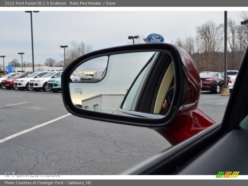 Ruby Red Metallic / Dune 2013 Ford Fusion SE 2.0 EcoBoost