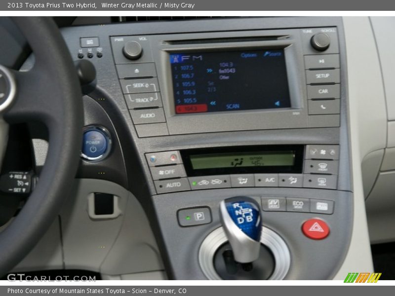 Winter Gray Metallic / Misty Gray 2013 Toyota Prius Two Hybrid