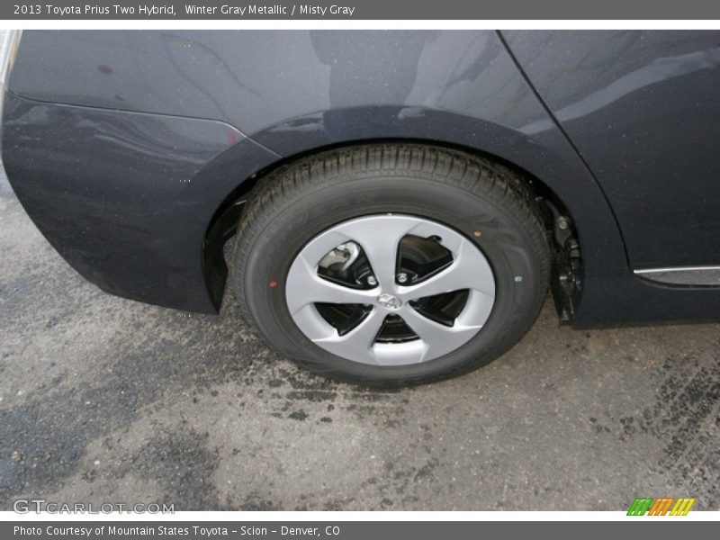 Winter Gray Metallic / Misty Gray 2013 Toyota Prius Two Hybrid