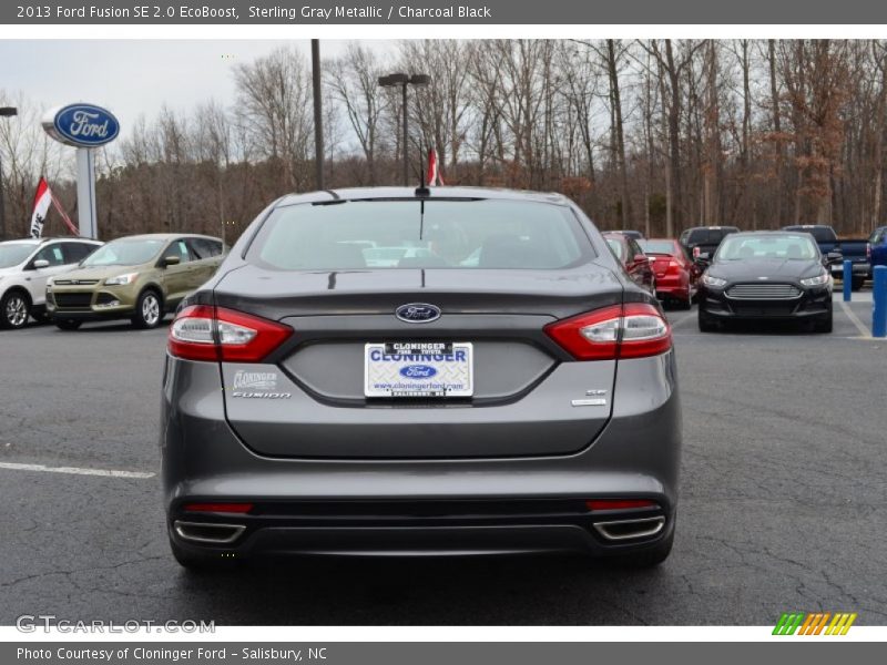 Sterling Gray Metallic / Charcoal Black 2013 Ford Fusion SE 2.0 EcoBoost