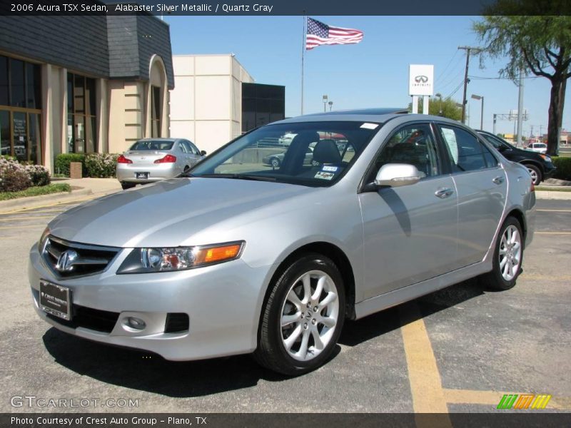 Alabaster Silver Metallic / Quartz Gray 2006 Acura TSX Sedan
