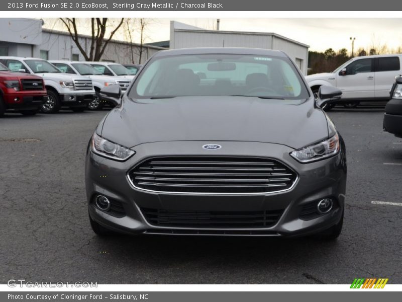 Sterling Gray Metallic / Charcoal Black 2013 Ford Fusion SE 2.0 EcoBoost