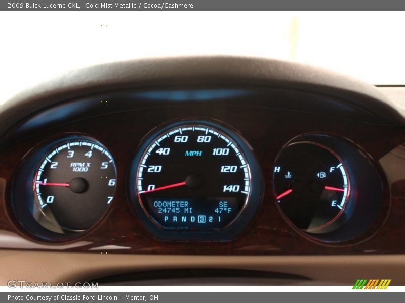 Gold Mist Metallic / Cocoa/Cashmere 2009 Buick Lucerne CXL