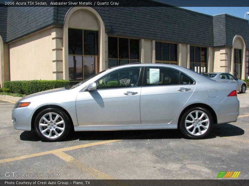 Alabaster Silver Metallic / Quartz Gray 2006 Acura TSX Sedan