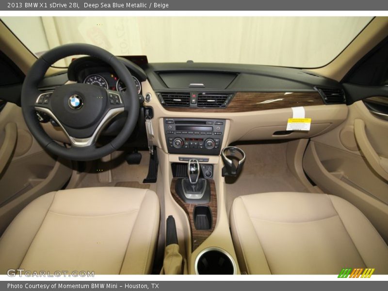 Deep Sea Blue Metallic / Beige 2013 BMW X1 sDrive 28i