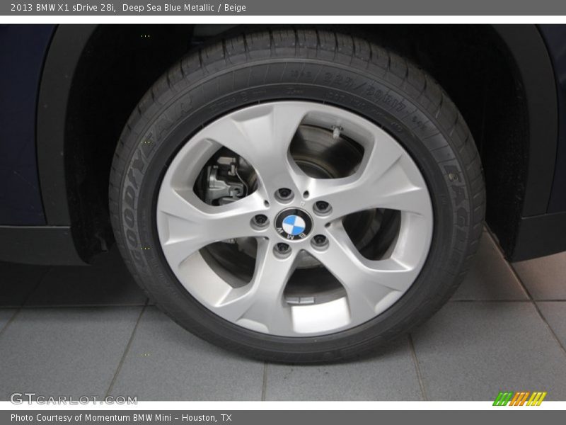 Deep Sea Blue Metallic / Beige 2013 BMW X1 sDrive 28i