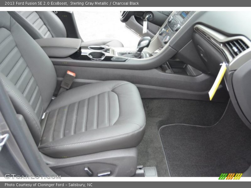 Sterling Gray Metallic / Charcoal Black 2013 Ford Fusion SE 2.0 EcoBoost