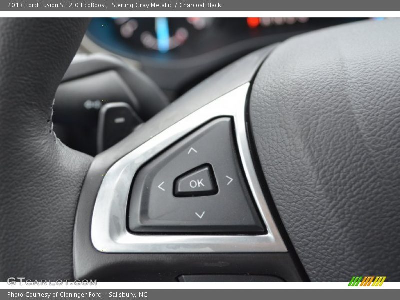 Sterling Gray Metallic / Charcoal Black 2013 Ford Fusion SE 2.0 EcoBoost