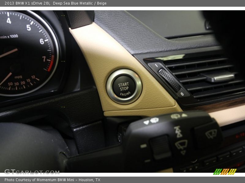 Deep Sea Blue Metallic / Beige 2013 BMW X1 sDrive 28i