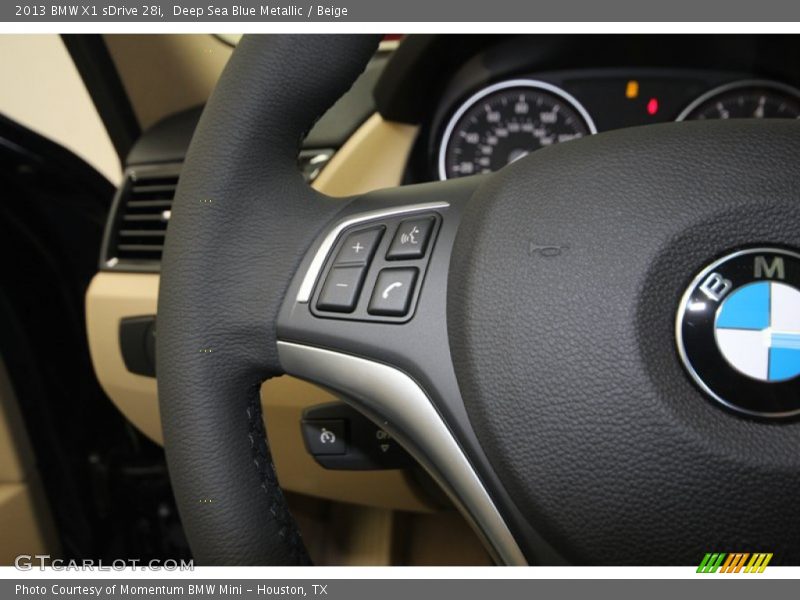 Deep Sea Blue Metallic / Beige 2013 BMW X1 sDrive 28i