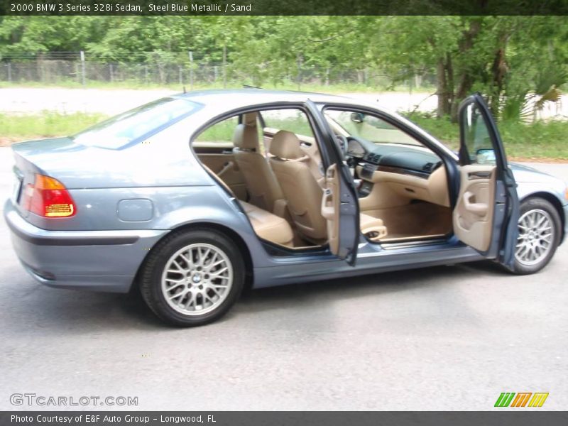 Steel Blue Metallic / Sand 2000 BMW 3 Series 328i Sedan