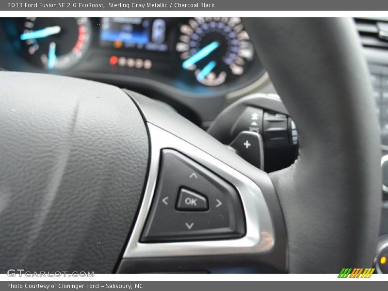 Sterling Gray Metallic / Charcoal Black 2013 Ford Fusion SE 2.0 EcoBoost