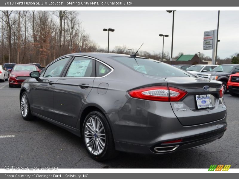 Sterling Gray Metallic / Charcoal Black 2013 Ford Fusion SE 2.0 EcoBoost