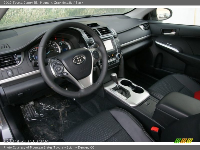 Magnetic Gray Metallic / Black 2012 Toyota Camry SE