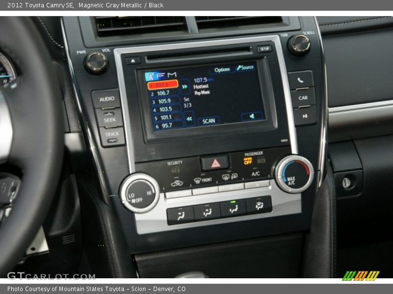 Magnetic Gray Metallic / Black 2012 Toyota Camry SE