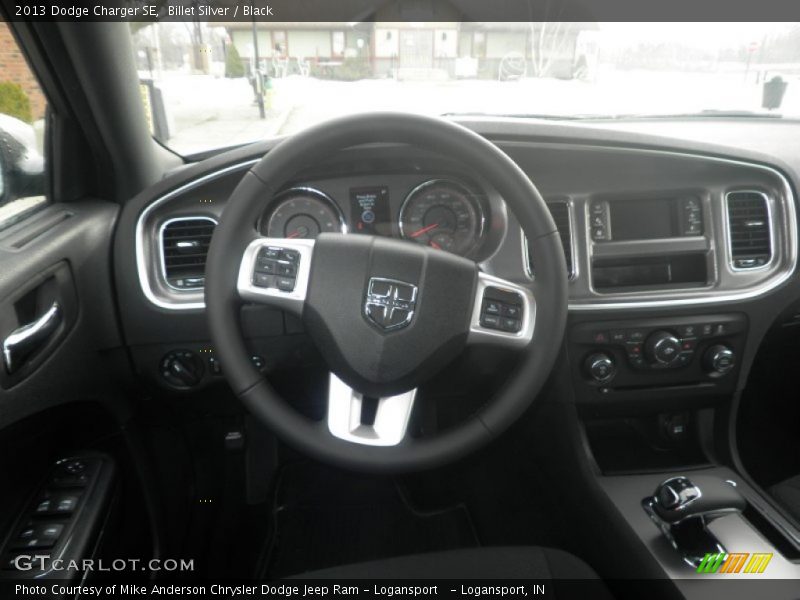Billet Silver / Black 2013 Dodge Charger SE