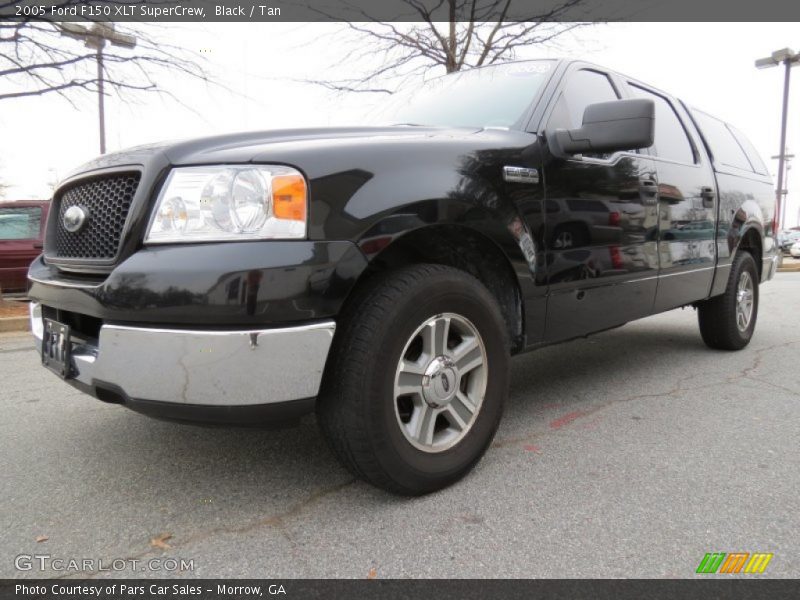 Black / Tan 2005 Ford F150 XLT SuperCrew