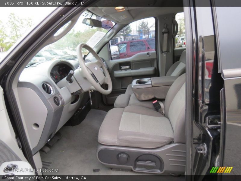 Black / Tan 2005 Ford F150 XLT SuperCrew