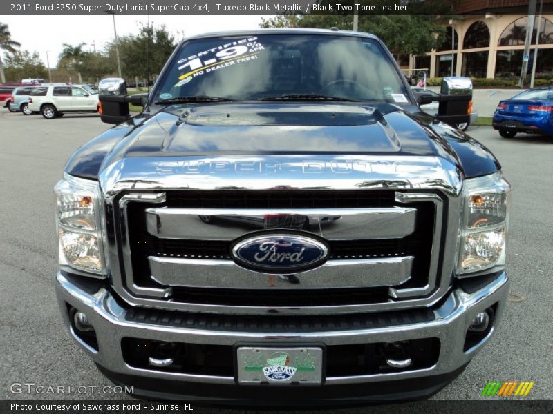 Tuxedo Black Metallic / Black Two Tone Leather 2011 Ford F250 Super Duty Lariat SuperCab 4x4