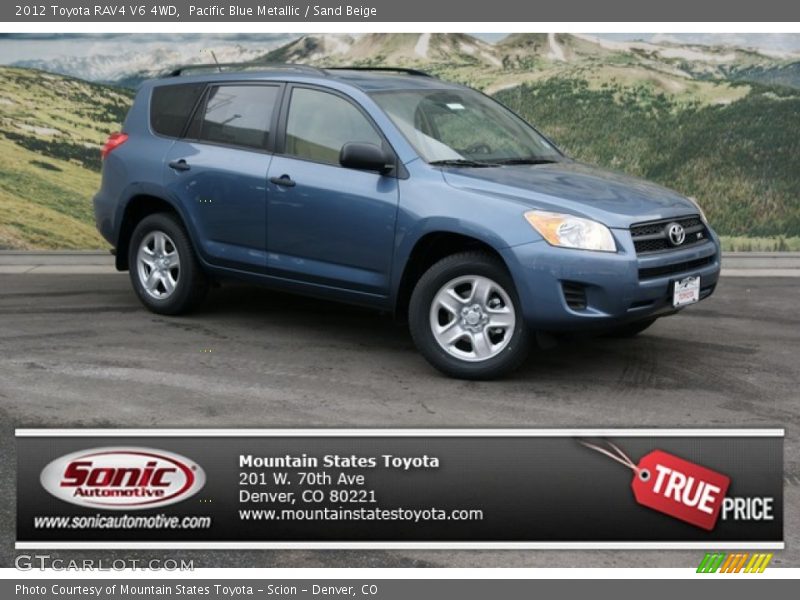 Pacific Blue Metallic / Sand Beige 2012 Toyota RAV4 V6 4WD