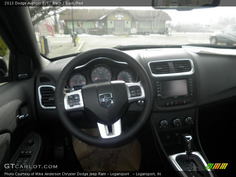 Black / Black/Red 2013 Dodge Avenger R/T