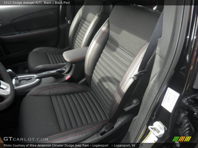 Black / Black/Red 2013 Dodge Avenger R/T