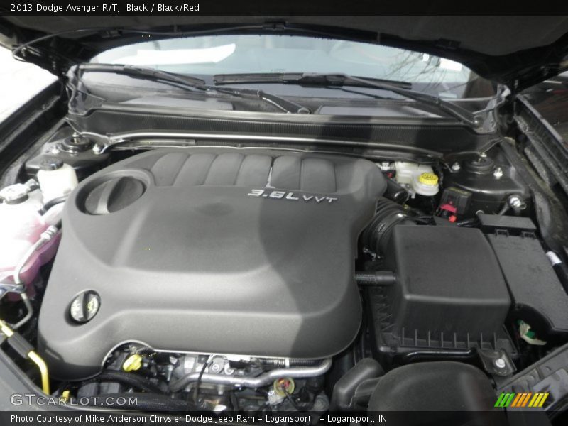 Black / Black/Red 2013 Dodge Avenger R/T