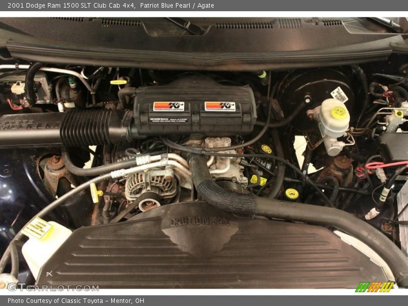 Patriot Blue Pearl / Agate 2001 Dodge Ram 1500 SLT Club Cab 4x4