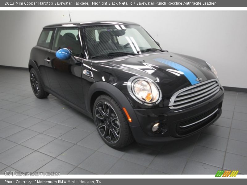 Midnight Black Metallic / Bayswater Punch Rocklike Anthracite Leather 2013 Mini Cooper Hardtop Bayswater Package