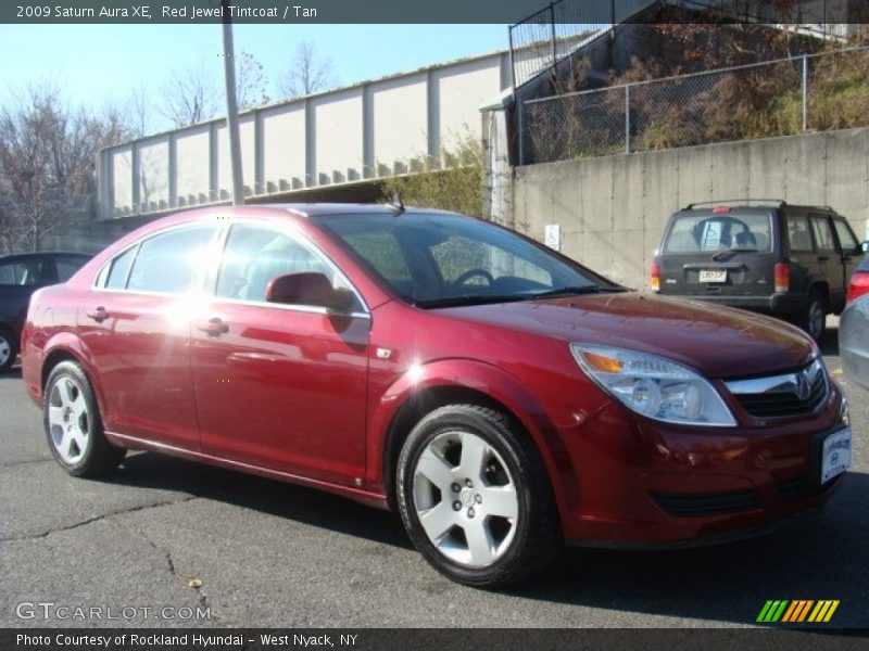 Red Jewel Tintcoat / Tan 2009 Saturn Aura XE