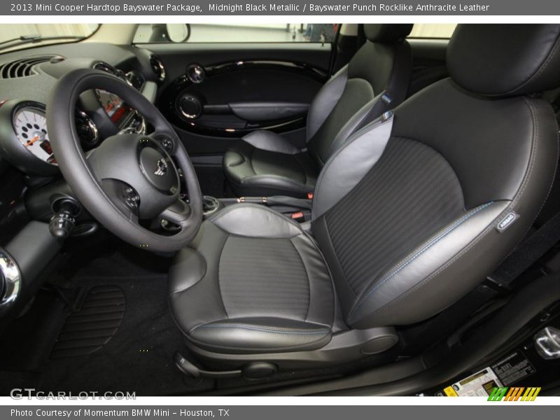 Midnight Black Metallic / Bayswater Punch Rocklike Anthracite Leather 2013 Mini Cooper Hardtop Bayswater Package