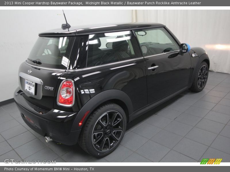 Midnight Black Metallic / Bayswater Punch Rocklike Anthracite Leather 2013 Mini Cooper Hardtop Bayswater Package