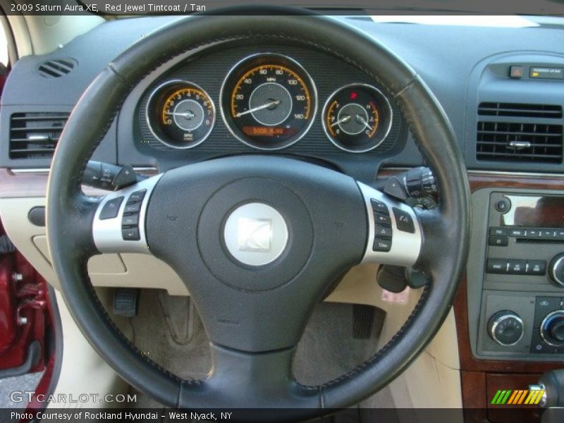 Red Jewel Tintcoat / Tan 2009 Saturn Aura XE
