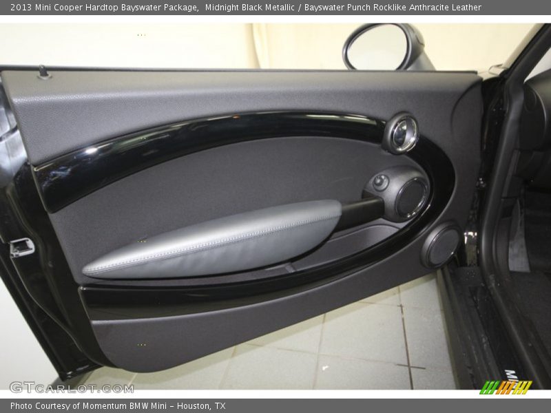 Midnight Black Metallic / Bayswater Punch Rocklike Anthracite Leather 2013 Mini Cooper Hardtop Bayswater Package
