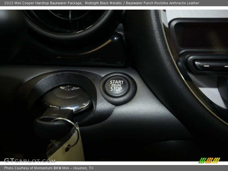 Midnight Black Metallic / Bayswater Punch Rocklike Anthracite Leather 2013 Mini Cooper Hardtop Bayswater Package
