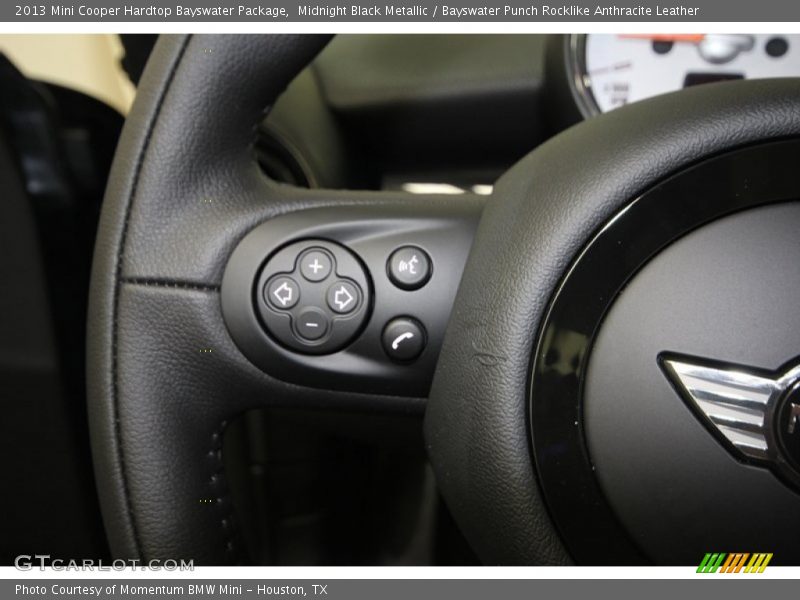 Midnight Black Metallic / Bayswater Punch Rocklike Anthracite Leather 2013 Mini Cooper Hardtop Bayswater Package