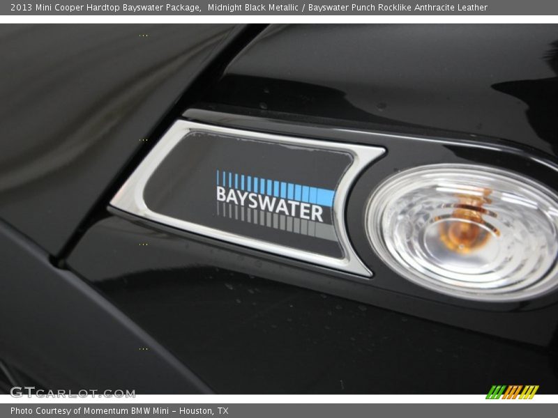 Midnight Black Metallic / Bayswater Punch Rocklike Anthracite Leather 2013 Mini Cooper Hardtop Bayswater Package