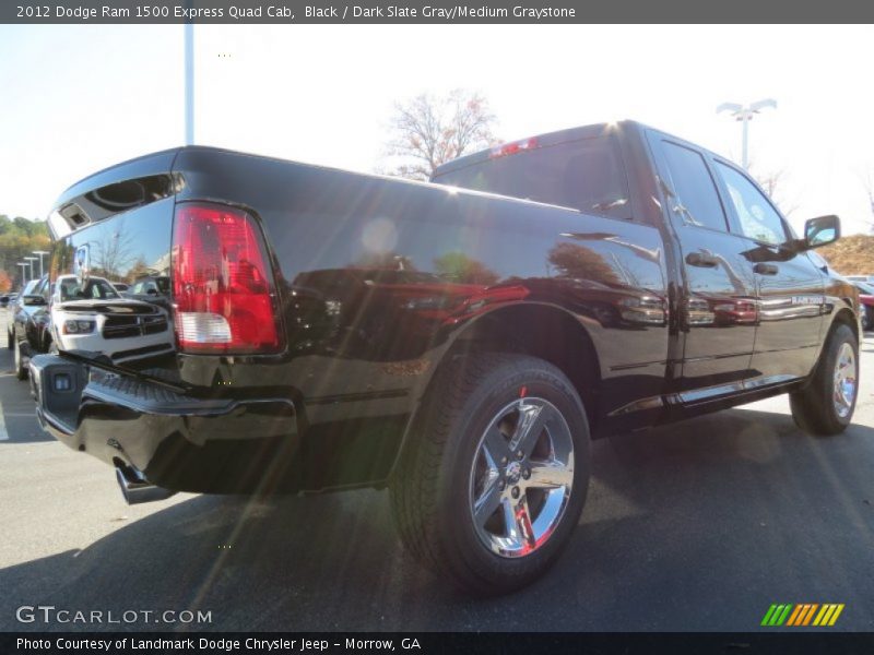 Black / Dark Slate Gray/Medium Graystone 2012 Dodge Ram 1500 Express Quad Cab