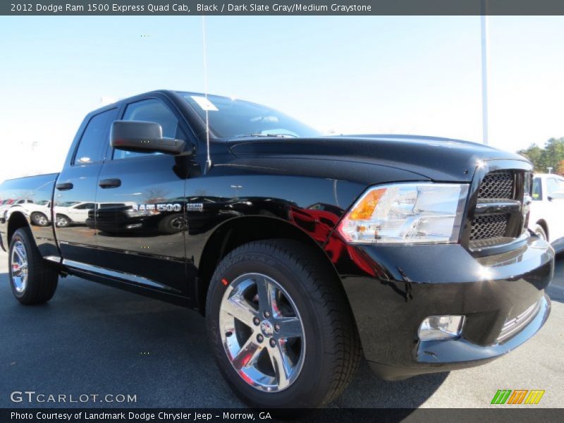 Black / Dark Slate Gray/Medium Graystone 2012 Dodge Ram 1500 Express Quad Cab