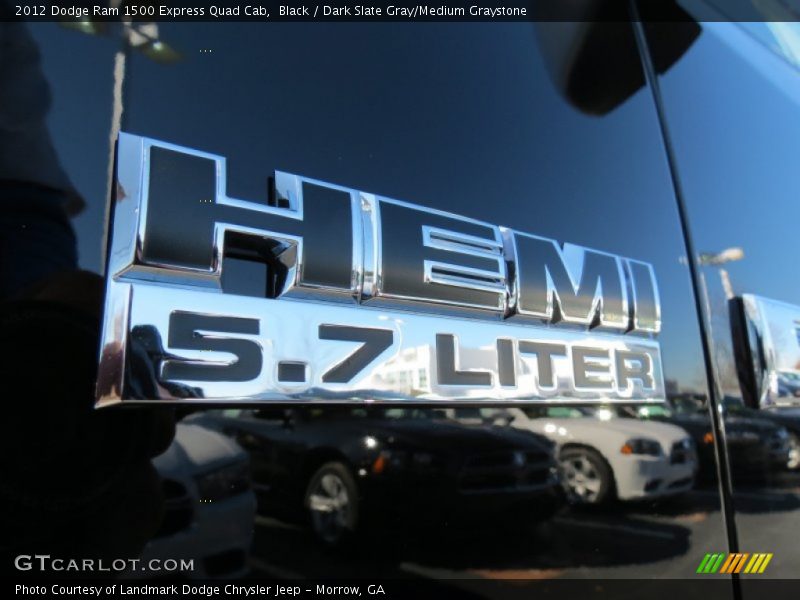 Black / Dark Slate Gray/Medium Graystone 2012 Dodge Ram 1500 Express Quad Cab