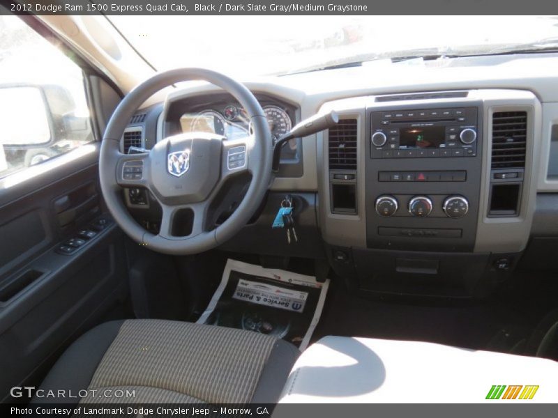 Black / Dark Slate Gray/Medium Graystone 2012 Dodge Ram 1500 Express Quad Cab