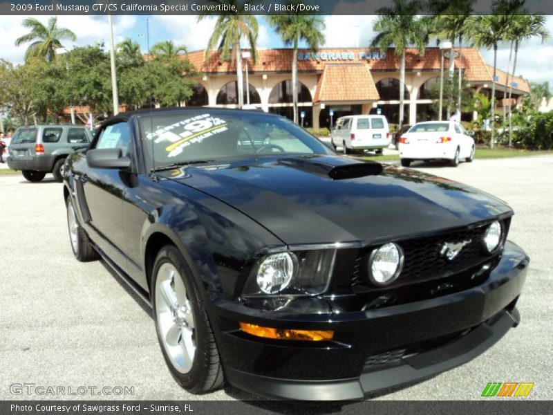Black / Black/Dove 2009 Ford Mustang GT/CS California Special Convertible
